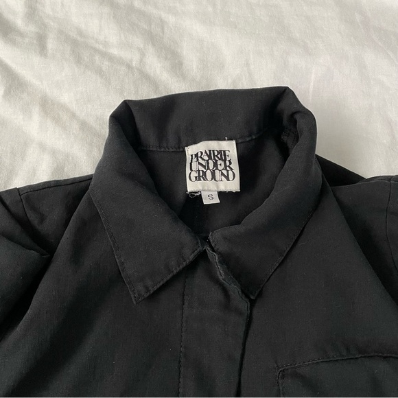 Prairie Underground SMALL Coverall Suit Jumpsuit Black onepiece long sleeve - Picture 2 of 7